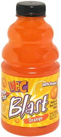 Hi C Mega Orange Fruit Drink - 32 oz, Nutrition Information | Innit