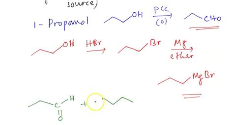 SOLVED: Full Synthesis (20 points): A) Using 1-propanol as your only ...