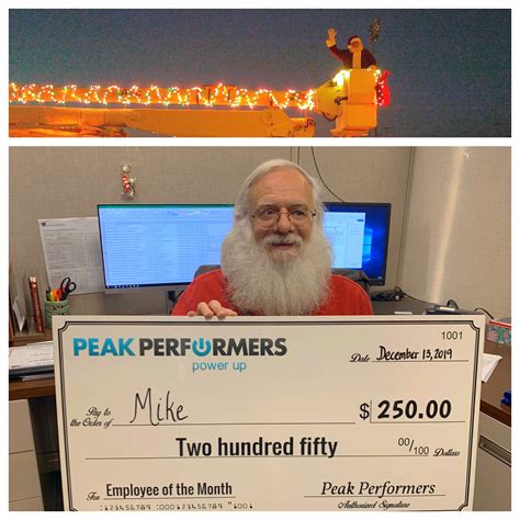 Employee of the Month Program - Peak Performers: Staffing and Recruiting Agency