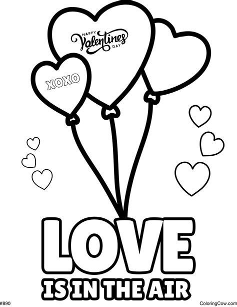 Valentine's Day Coloring Page