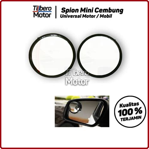 Jual Kaca Spion Motor Mobil Tambahan Hitam Cembung Blin Spot Universal