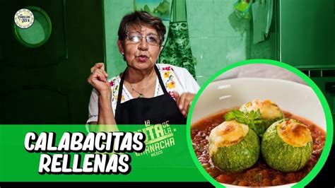 CALABACITAS RELLENAS de jamón y queso bien caldositas YouTube