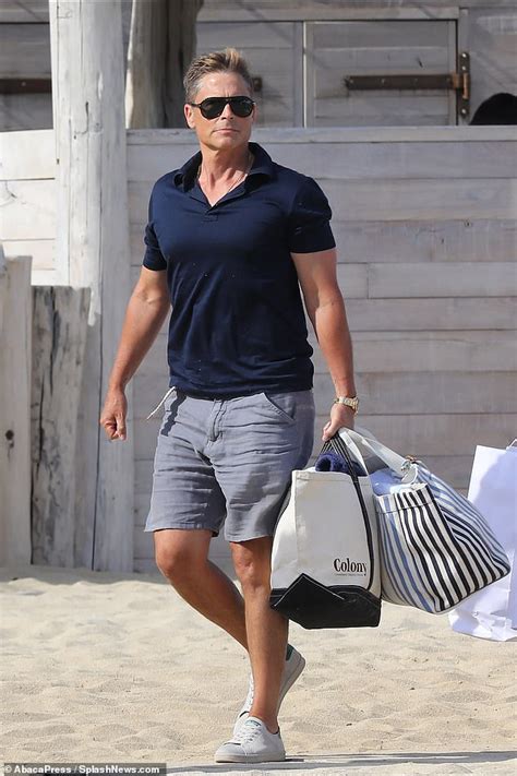 Rob Lowe 55 Shows Off His Buff Physique Shirtless During Holiday