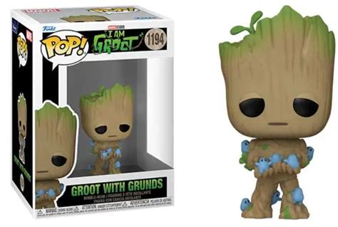 Funko Marvel I Am Groot Pop Marvel Groot Vinyl Figure 1194 With Grunds