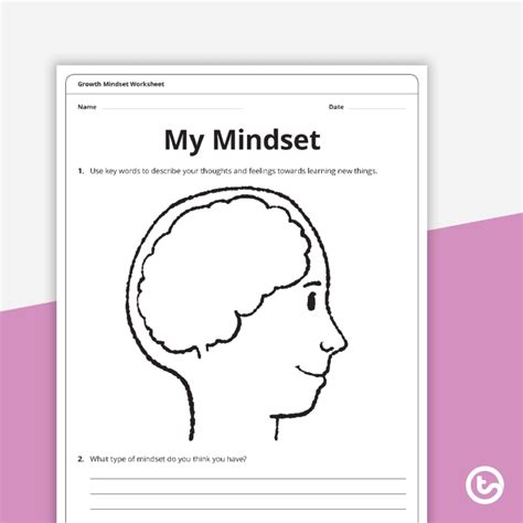 Growth Mindset Worksheets Teaching Resource – Teach Starter — db-excel.com