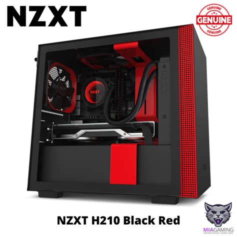 Nzxt H210 H210i Matte Black White Red Black Premium Mini Itx Pc