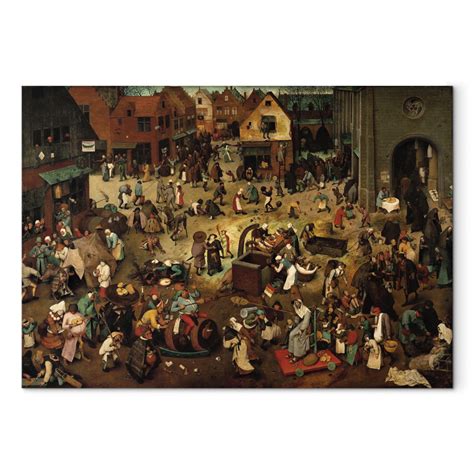 Reproduktion The Fight Between Carnival And Lent Pieter Bruegel Der