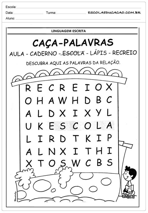 Atividades De Palavras Cruzadas E Cruzadinha Escola Escola Educa O