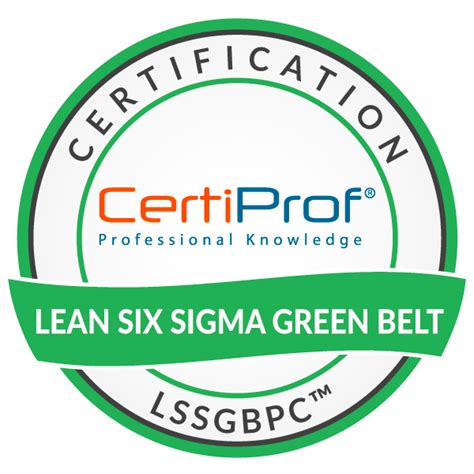 Lean Six Sigma Green Belt Certification Lssgbpc™ Credly