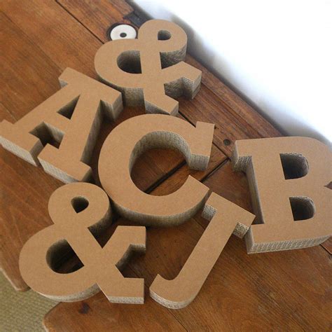 Cardboard Alphabet