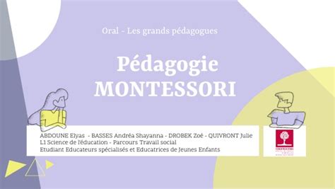 Oral Les Grands Pédagogues Montessori