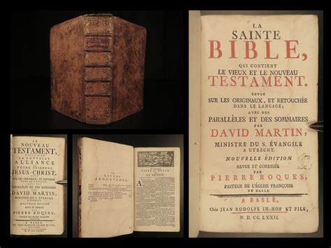 La Sainte Bible, Qui Contient Le Vieux Et Le Nouveau Testament Holy ...