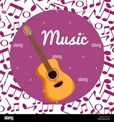 Acoustic Guitar Cartoon Clip Art Stock Vector Images Alamy