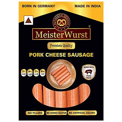 Buy Meisterwurst Pork Cheese Sausage No Fillers No Added Gluten No