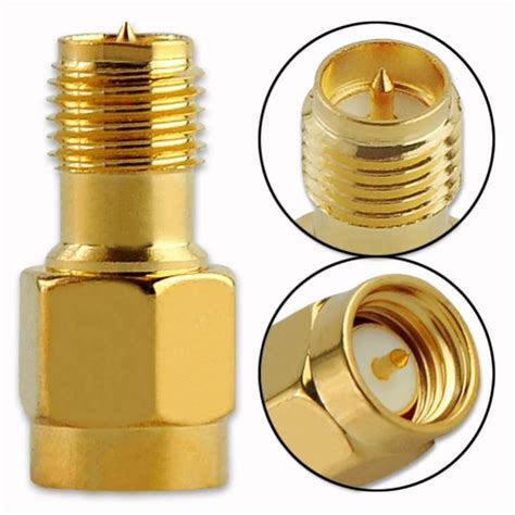 wifi antenna connector RPSMA Female To SMA Male Coaxial Connector ...