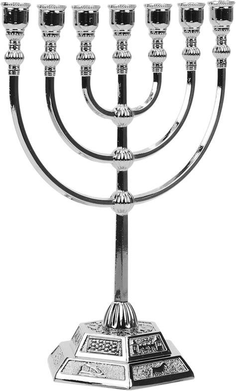 Veemoon Bougeoirs Menorah Branches Chandelier Juif Hanoukka