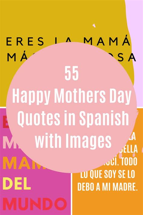 55 Happy Mothers Day Quotes In Spanish With Images Darling Quote Happy Mother Day Quotes