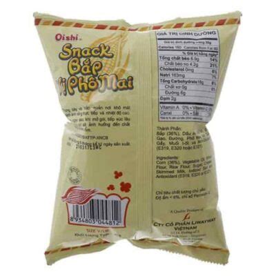 Oishi Cheese Flavors Popcorn Snack 45G - Vietnam Wholesale