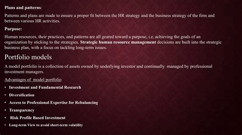 Components Of Strategic Human Resource Management Ppt