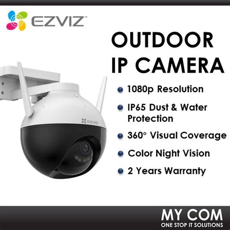 Ezviz C C P H Video Wi Fi Outdoor Pan Tilt Color Night