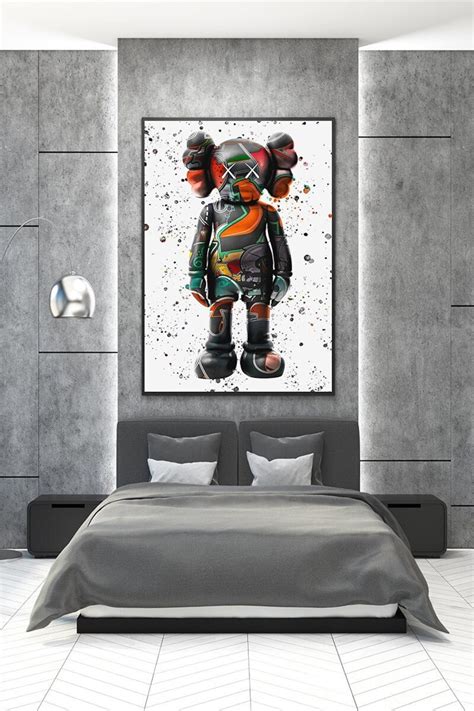 Grafitti Kaws Wall Art - Etsy