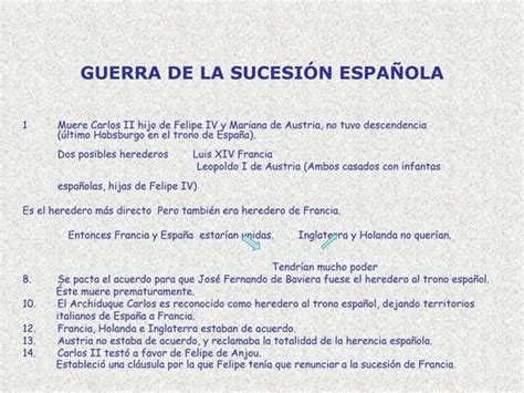 La Guerra De Sucesión Española