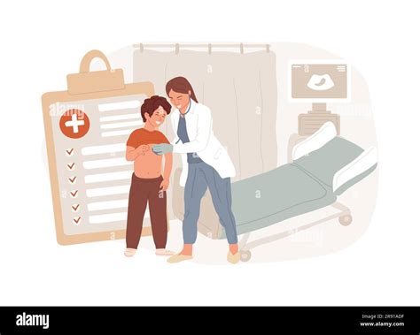 Head To Toe Physical Examination Isolated Concept Vector Illustration