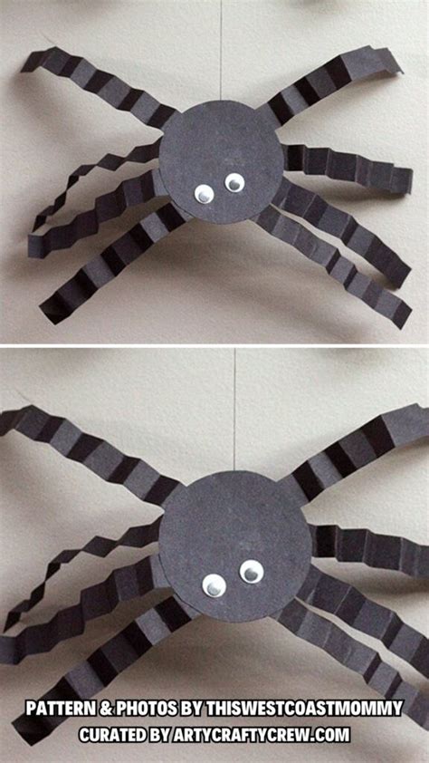 Cheap Diy Halloween Paper Spider Crafts Arty Crafty Crew