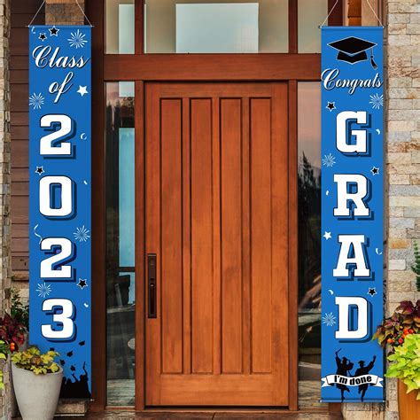 Graduation Porch Sign Class Of 2023 Congrats Grad Decorations