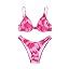 SweatyRocks Women S Sexy Bathing Suits Spaghetti Strap Floral Bikini Set Underwire Swimsuit