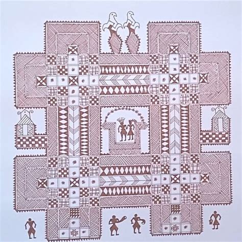 Chittara art (Folk art of Karnataka) | Folk art, Art series, Indian ...