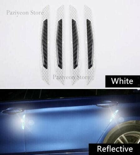 Pcs Reflective Carbon Fiber Auto Car Side Door Edge Decal Stickers Ebay