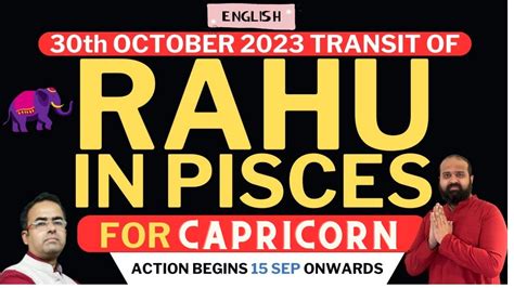 30 October 2023 Rahu Ketu Transit In Pisces For Capricorn Sign Rahu