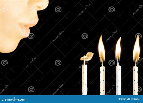 Blowing Birthday Candles Royalty Free Stock Photos - Image: 2121618