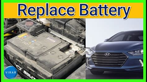 How To [easily] Replace The Battery Hyundai Elantra 2017 2018 Youtube