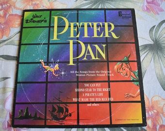 Walt Disney S Story And Songs From Peter Pan Vintage St