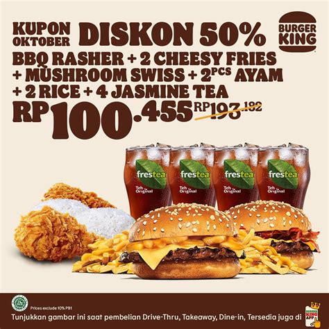 Kupon Burger King Khusus Untuk Bulan Oktober Sopasti