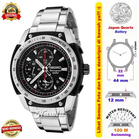 Jual Seiko Quartz Snad P Chronograph Alarm Jam Tangan Pria Snad