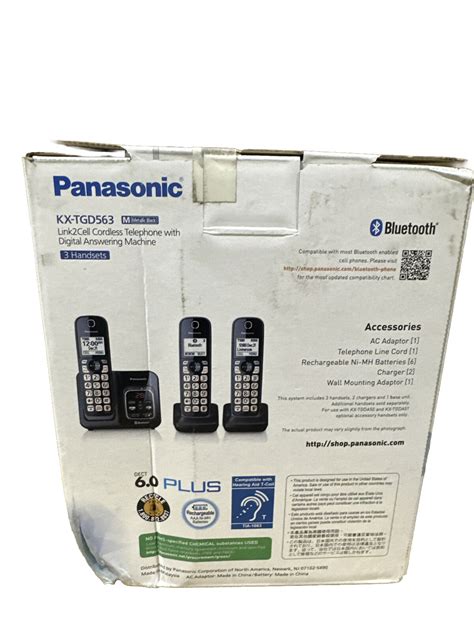 Panasonic Expandable Cordless Phone System With Link2cell Bluetooth Voice As 885170270961 Ebay