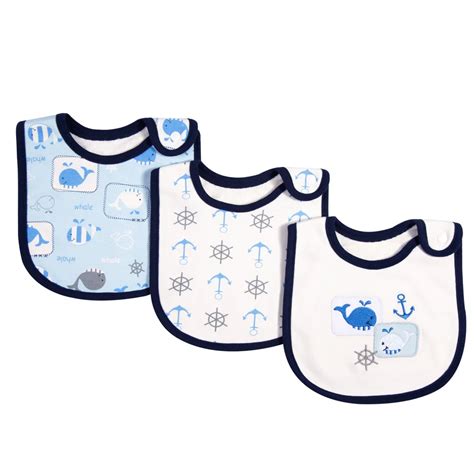 3 Pack Adorable Baby Bibs 100 Organic Cotton Drooling Teething Feeding