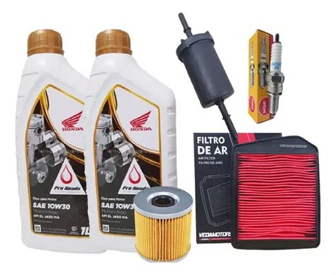 Kit Revisao Nx 400 Falcon Honda 10w30 Vela Ngk Filtros Frete grátis