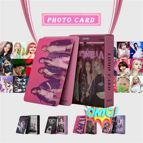 55Pcs Box BLACK PINK Photocards Pink Venom Album LOMO Card Postcard