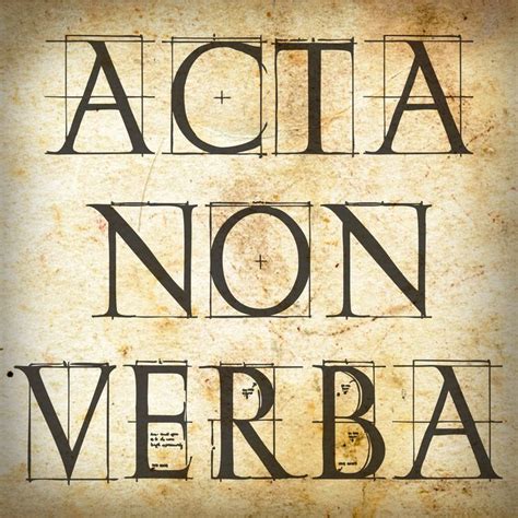 Acta Non Verba