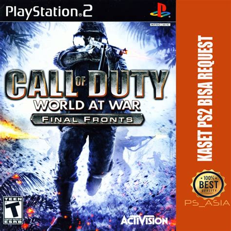 Jual Kaset Ps Call Of Duty World At War Final Fronts Shopee