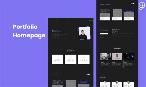 Figma Freebie Portfolio Web Template UI4Free