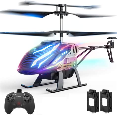 DEERC DE23 RC Helicopter W 7 Colors Light 2 4GHz Remote Control