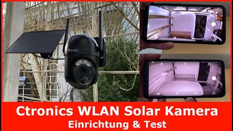 Ctronics CTIPC 670C IP WLAN 2K Solar Überwachungskamera Einrichtung