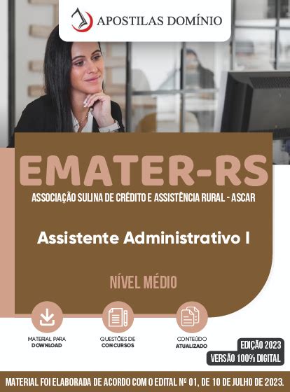 Apostila Emater Rs Assistente Administrativo I Apostilas