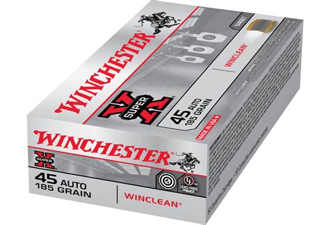 Winchester 45 Auto 185 Gr Winclean BEB Super X 50 Box Sportsman S