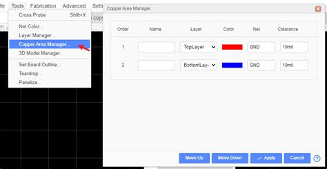 Copper Area Easyeda Std User Guide